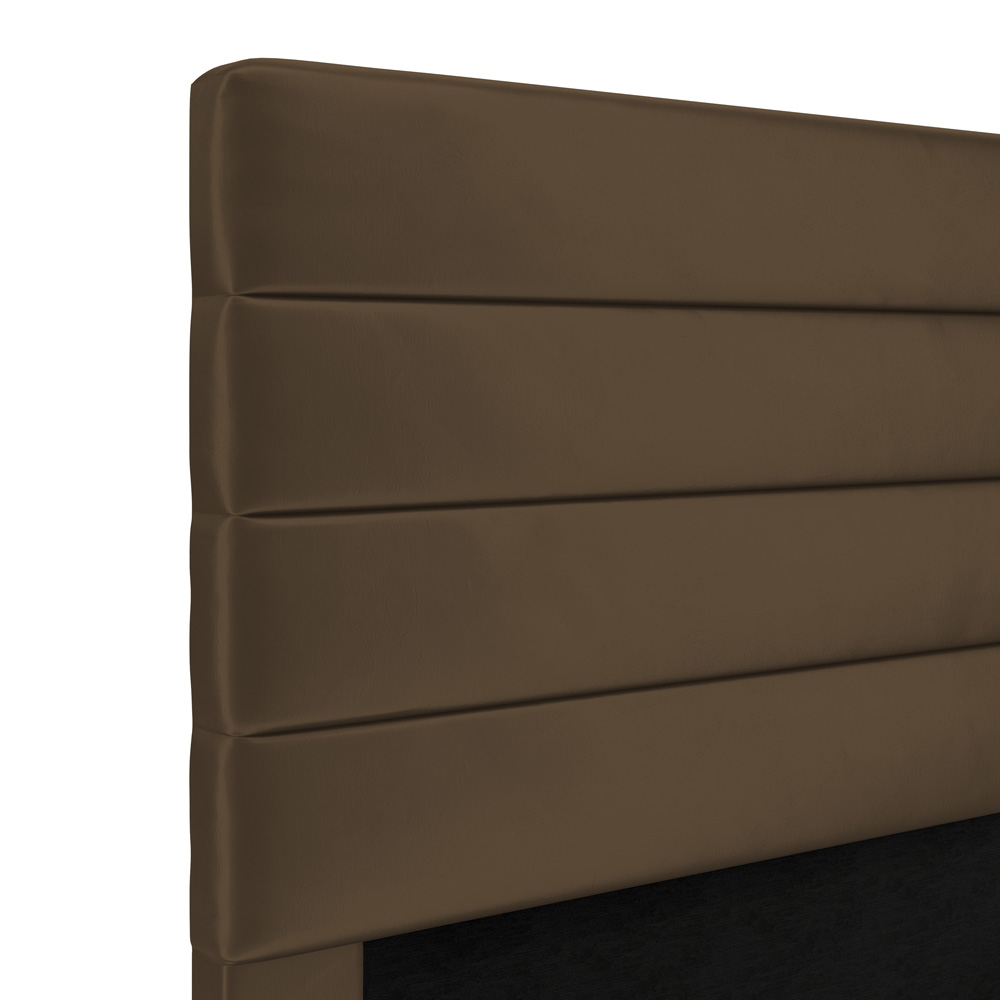 Cabeceira Atlas 90 para Cama de Solteiro N-029 Veludo Capuccino Aradecor