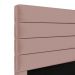 Cabeceira Atlas 90 para Cama de Solteiro N-031 Veludo Rosê Claro Aradecor