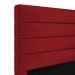 Cabeceira Atlas 90 para Cama de Solteiro N-033 Veludo Vermelho Aradecor