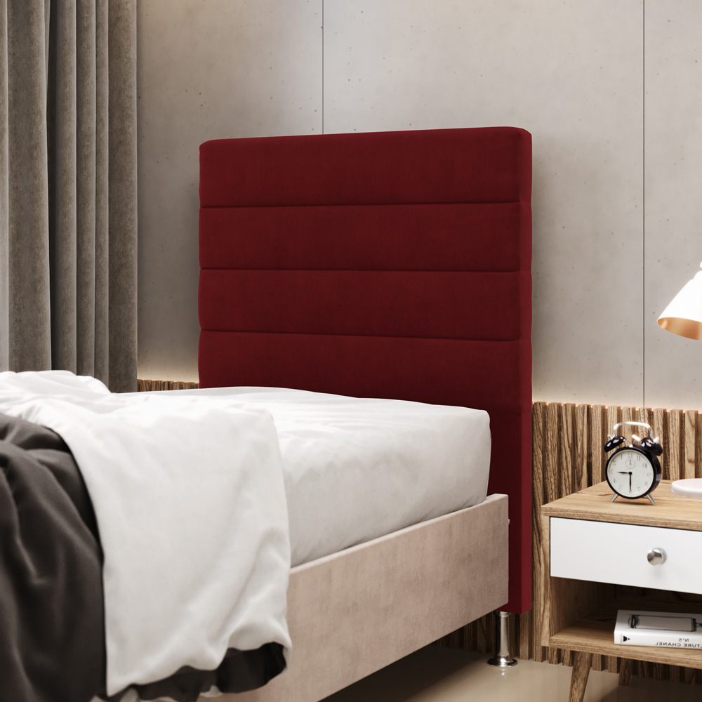Cabeceira Atlas 90 para Cama de Solteiro Z-001 Sued Vermelho Aradecor
