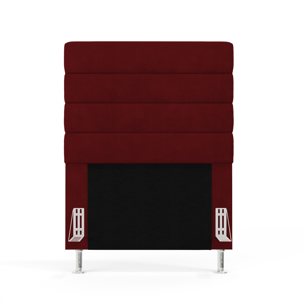 Cabeceira Atlas 90 para Cama de Solteiro Z-001 Sued Vermelho Aradecor