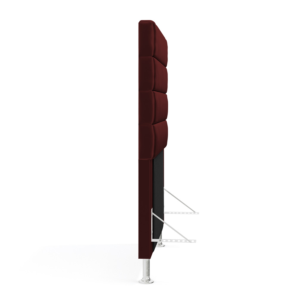 Cabeceira Atlas 90 para Cama de Solteiro Z-002 Sued Bordô Aradecor