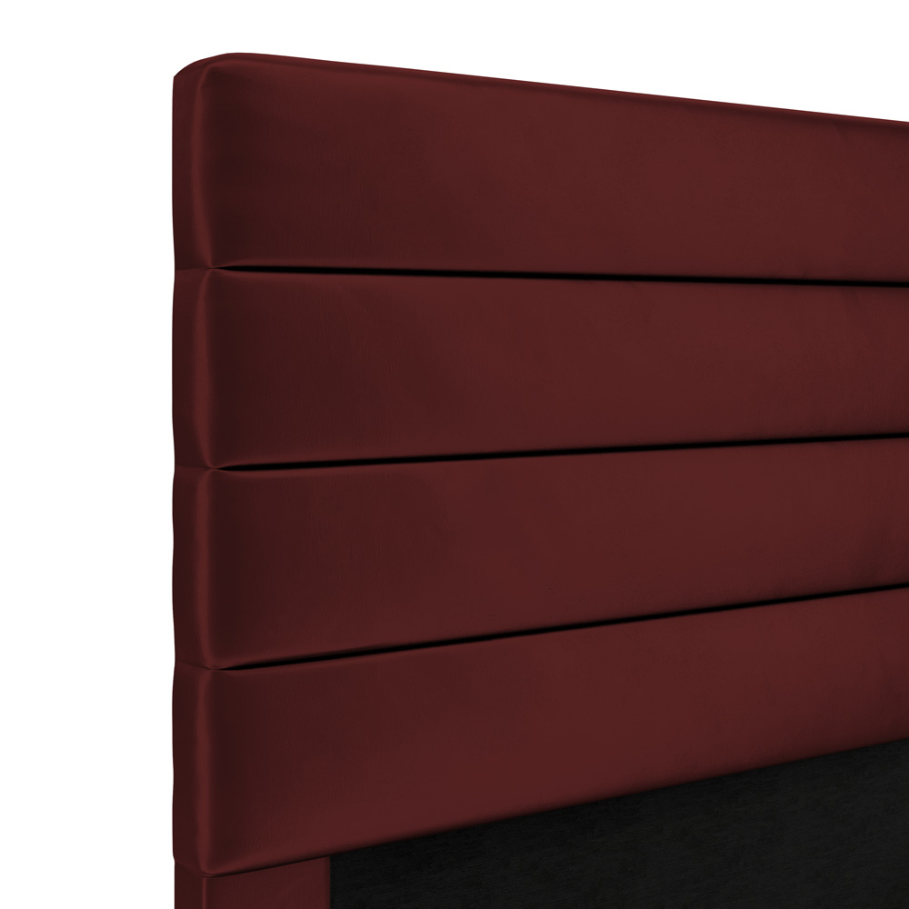 Cabeceira Atlas 90 para Cama de Solteiro Z-002 Sued Bordô Aradecor