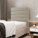 Cabeceira Atlas 90 para Cama de Solteiro Z-003 Sued Bege Aradecor