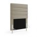Cabeceira Atlas 90 para Cama de Solteiro Z-003 Sued Bege Aradecor
