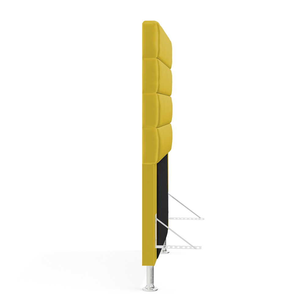 Cabeceira Atlas 90 para Cama de Solteiro Z-004 Sued Amarelo Aradecor