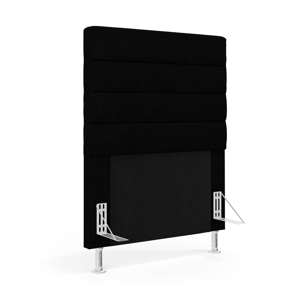 Cabeceira Atlas 90 para Cama de Solteiro Z-005 Sued Preto Aradecor