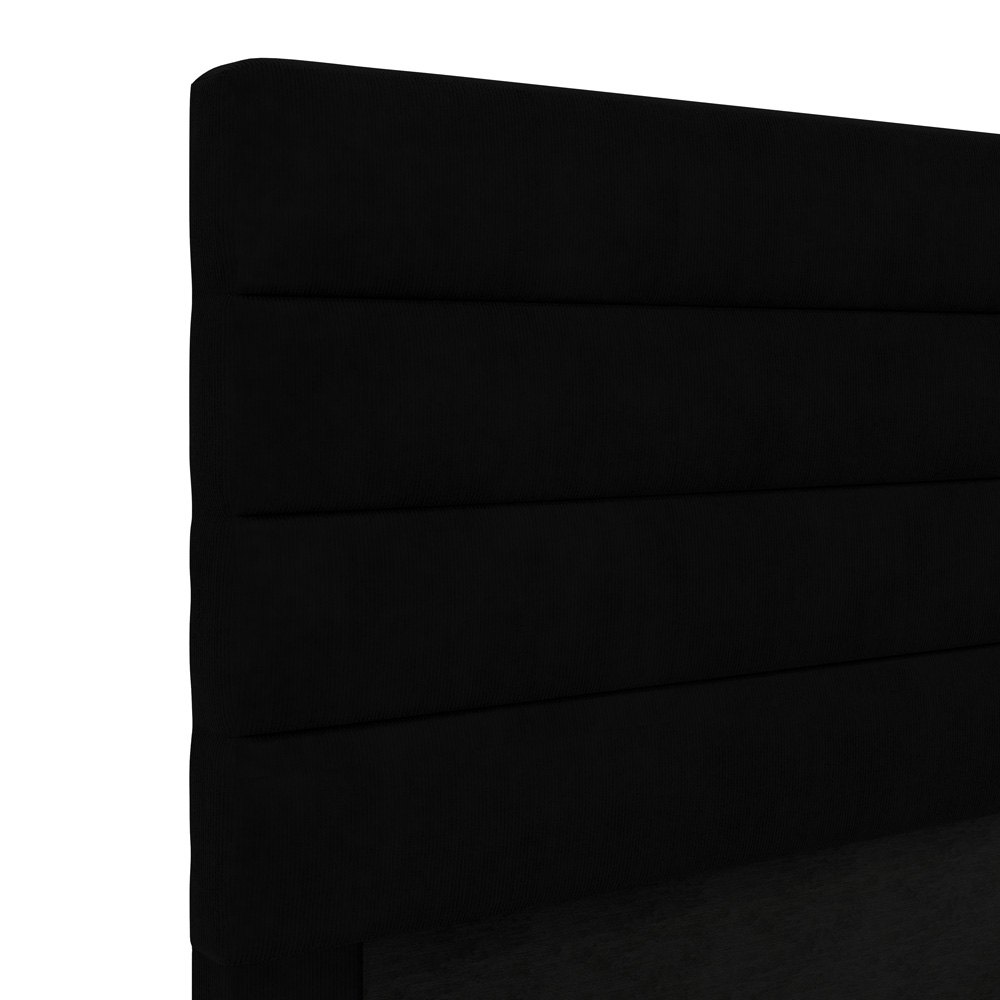 Cabeceira Atlas 90 para Cama de Solteiro Z-005 Sued Preto Aradecor