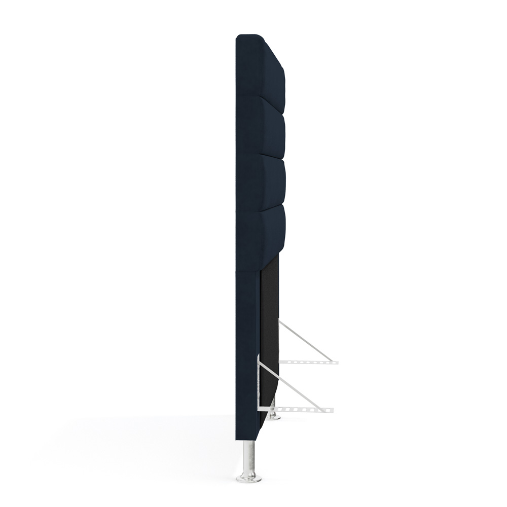 Cabeceira Atlas 90 para Cama de Solteiro Z-007 Sued Azul Marinho Aradecor