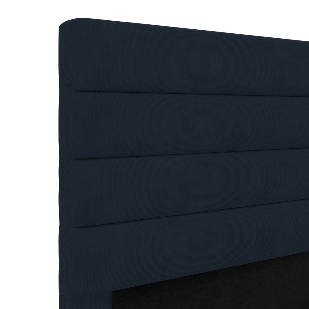 Cabeceira Atlas 90 para Cama de Solteiro Z-007 Sued Azul Marinho Aradecor