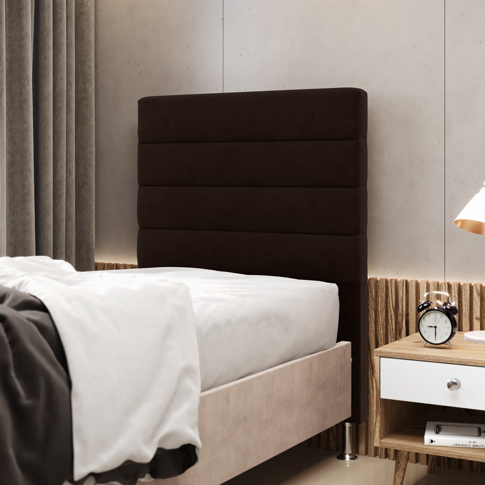 Cabeceira Atlas 90 para Cama de Solteiro Z-010 Sued Marrom Aradecor