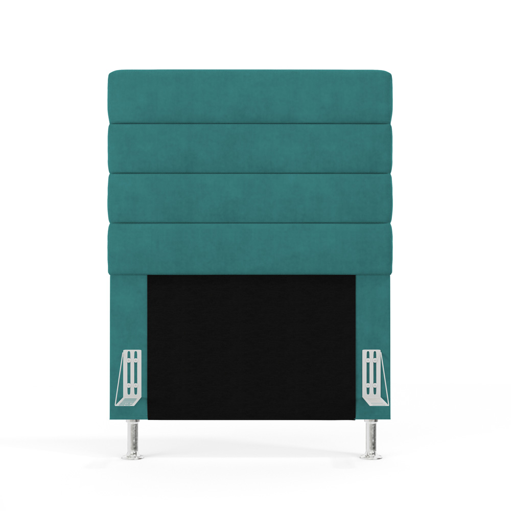 Cabeceira Atlas 90 para Cama de Solteiro Z-016 Sued Azul Turquesa Aradecor