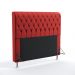 Cabeceira Bellatrix 140 Decorativa de Cama Casal A-020 Couro Artificial Vermelho Aradecor