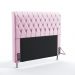 Cabeceira Bellatrix 140 Decorativa de Cama Casal Z-021 Sued Rosa Bebê Aradecor