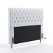 Cabeceira Bellatrix 140 Para Cama De Casal Couro Artificial Branco Aradecor