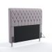 Cabeceira Bellatrix 160 Decorativa de Cama Queen N-023 Veludo Cinza Claro Aradecor
