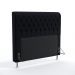 Cabeceira Bellatrix 160 Decorativa de Cama Queen N-024 Veludo Preto Aradecor