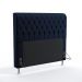 Cabeceira Bellatrix 160 Decorativa de Cama Queen N-025 Veludo Azul Marinho Aradecor
