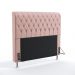 Cabeceira Bellatrix 160 Decorativa de Cama Queen N-031 Veludo Rosê Claro Aradecor