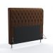 Cabeceira Bellatrix 160 Para Cama Queen Couro Artificial Marrom Aradecor
