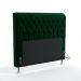 Cabeceira Bellatrix 195 Decorativa de Cama King N-026 Veludo Verde Aradecor