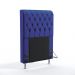 Cabeceira Bellatrix 90 Decorativa de Cama Solteiro A-019 Couro Artificial Azul Aradecor