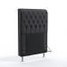 Cabeceira Bellatrix 90 Decorativa de Cama Solteiro N-022 Veludo Chumbo Aradecor