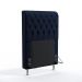 Cabeceira Bellatrix 90 Decorativa de Cama Solteiro N-025 Veludo Azul Marinho Aradecor