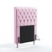 Cabeceira Bellatrix 90 Decorativa de Cama Solteiro Z-021 Sued Rosa Bebê Aradecor