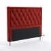 Cabeceira Centaurus 140 Decorativa de Cama Casal A-020 Couro Artificial Vermelho Aradecor
