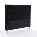 Cabeceira Centaurus 140 Decorativa de Cama Casal N-024 Veludo Preto Aradecor