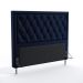 Cabeceira Centaurus 160 Decorativa de Cama Queen N-025 Veludo Azul Marinho Aradecor