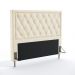 Cabeceira Centaurus 160 Decorativa de Cama Queen N-030 Veludo Bege Aradecor