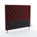 Cabeceira Centaurus 160 Decorativa de Cama Queen N-034 Veludo Bordô Aradecor