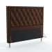 Cabeceira Centaurus 160 Para Cama Queen Couro Artificial Marrom Aradecor