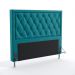 Cabeceira Centaurus 160 Para Cama Queen Suede Azul Turquesa Aradecor