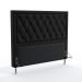 Cabeceira Centaurus 195 Para Cama King Couro Artificial Preto Aradecor