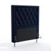 Cabeceira Centaurus 90 Decorativa de Cama Solteiro N-025 Veludo Azul Marinho Aradecor