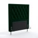 Cabeceira Centaurus 90 Decorativa de Cama Solteiro N-026 Veludo Verde Aradecor