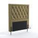 Cabeceira Centaurus 90 Decorativa de Cama Solteiro N-029 Veludo Capuccino Aradecor
