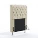 Cabeceira Decorativa Bellatrix 90 Para Cama De Solteiro Sued Bege Aradecor