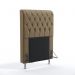 Cabeceira Decorativa Bellatrix 90 Para Cama De Solteiro Sued Capuccino Aradecor