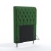 Cabeceira Estofada Bellatrix 90 Para Cama de Solteiro Sued Verde Aradecor