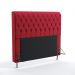 Cabeceira Estofada Decorativa Para Cama Box Bellatrix 160 Para Cama Queen Suede Vermelho Aradecor