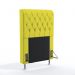 Cabeceira Estofada Decorativa Para Cama Box Bellatrix 90 Para Cama de Solteiro Suede Amarelo Aradecor