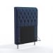 Cabeceira Estofada Decorativa Para Cama Box Bellatrix 90 Para Cama de Solteiro Suede Azul Marinho Aradecor
