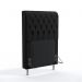 Cabeceira Estofada Decorativa Para Cama Box Bellatrix 90 Para Cama de Solteiro Suede Preto Aradecor