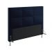 Cabeceira Maia 140 Decorativa de Cama Casal N-025 Veludo Azul Marinho Aradecor