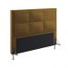 Cabeceira Maia 140 Decorativa de Cama Casal N-028 Veludo Marrom Claro Aradecor