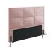 Cabeceira Maia 140 Decorativa de Cama Casal N-031 Veludo Rosê Claro Aradecor